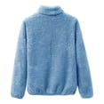 thumbnail image 4 of Hontri Women's Winter Zipper Wool Teddy Casual Coat Zipper Pocket Winter Warm Soft Jacket on Sales, Plus Size Coat for Women, 4 of 4