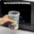 thumbnail image 3 of Double-Layer Salad Cup with Dressing Container, 310ml+760ml Portable Meal Prep Kit for Office & Travel, 3 of 6