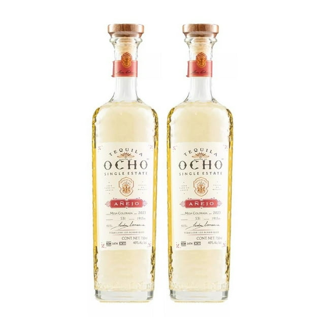 Duo Pack Tequila Ocho Añejo 750ml Ocho Tequila Añejo
