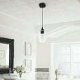 thumbnail image 2 of CO-Z 1-light Glass Pendant Light with Adjustable Cord Clear & Brass Antiqued Brass, 2 of 5