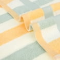 thumbnail image 4 of Unique Bargains Hand Towels Set of 4 Striped Cotton Blue Orange/Blue Yellow 13" x 29", 4 of 5