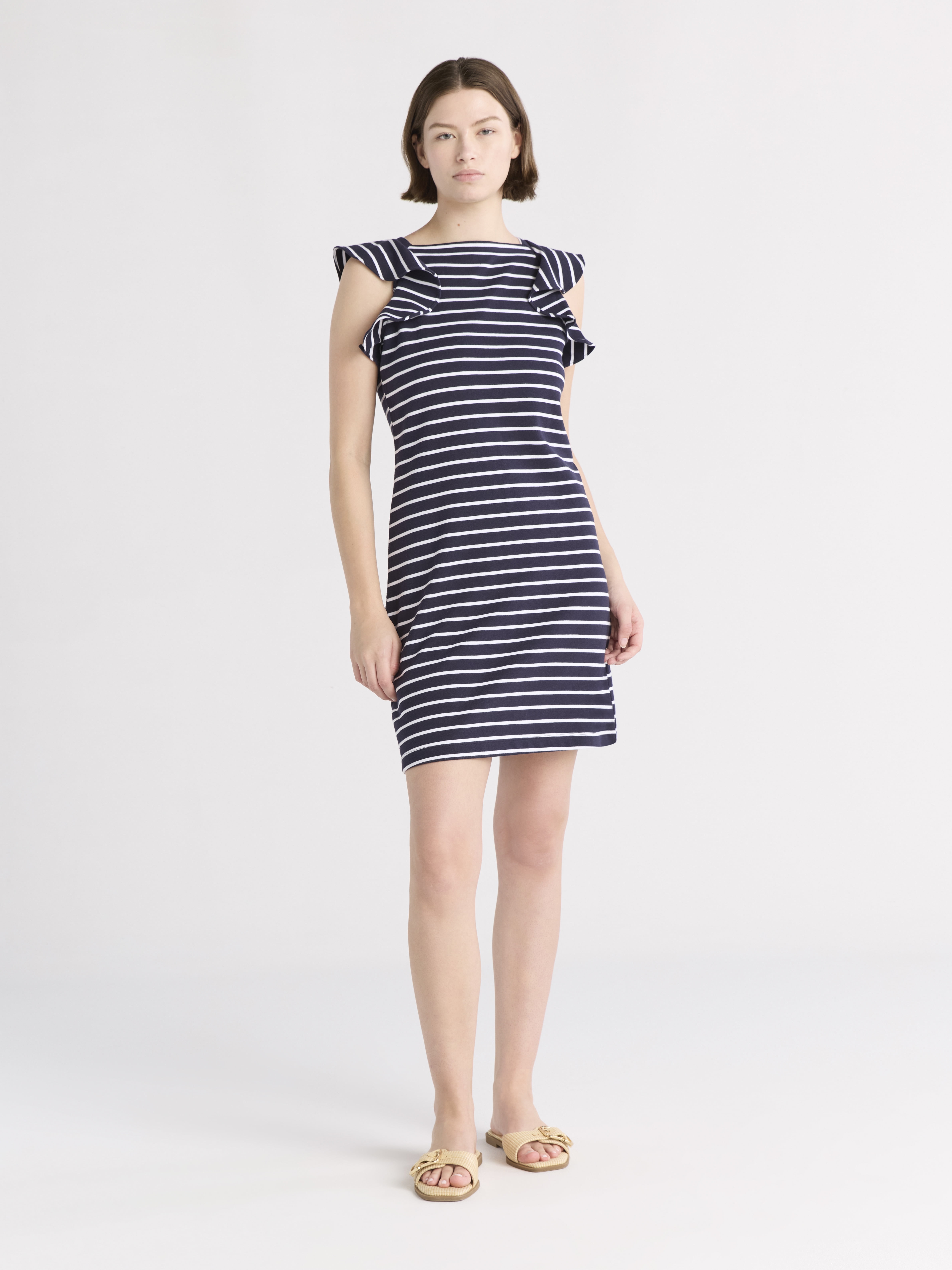 Free Assembly Women's Ruffle Sleeve Tank Dress, Sizes XS-4X
