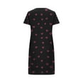 thumbnail image 4 of WCJM Red Plus Size Casual Sleep Dress Women's Plus Heart Print Short Sleeve Round Neck Medium Stretch Loose Nightdress Valentine's Day Nightdress, 4 of 4