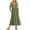 Army Green dresses for women, variant on Baikeli Womens Dresses on Sale Women's Fashion V-Neck Sleeveless Solid Pockets Patchwork Pullover Dress Womens Dressas