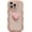 Pink, variant on for iPhone 15 Pro Max Case 6.7" Cute 3D Heart Bling Glitter Star Transparent Clear Wavy Curly Camera Cover Shockproof Soft Silicone Non-Slip Protective Cover for Women (White)