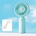 thumbnail image 3 of Makeup Fan Portable Mini Fan Handheld Fans Bulk Handheld Fan Rechargeable Mini Handheld Fan Handheld Fan With Cooling Plate Personal Fan Handheld Fan Green, 3 of 7