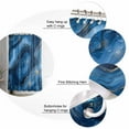 thumbnail image 5 of Navy Blue Marble Shower Curtains for Bathroom Waterproof Fabric Bath Curtains Decor Bath Tub Curtain Contemporary Abstract Ink Painting Decorative Shower Curtain Sets with 12 Hooks, 72x72 Inch, 5 of 6