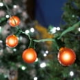 thumbnail image 6 of Novelty Lights 25 Feet Orange G30 Globe Outdoor Patio String Lights, Green Wire, 6 of 7