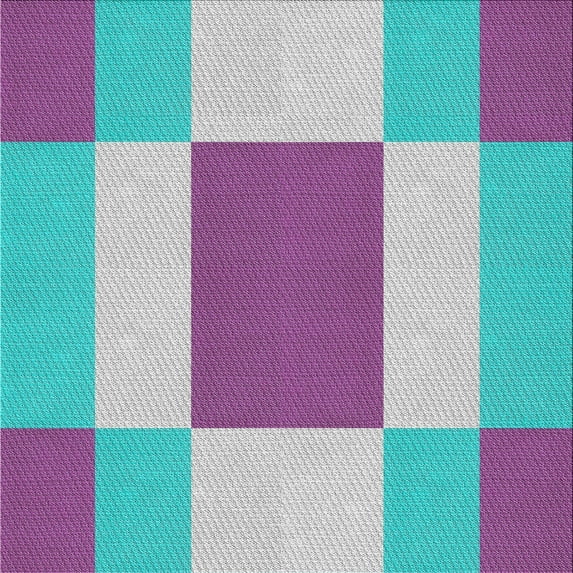 Ahgly Company Machine Washable Indoor Square Transitional Tron Blue Area Rugs, 6' Square