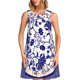 thumbnail image 1 of Fotbe Blue And White Porcelain Pattern Vestido de Verano sin Mangas para Mujer – Vestido Midi Línea A, Estilo Camiseta Floral, Vestido Playero Casual y Fluido, 1 of 7