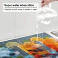 thumbnail image 5 of Yiaed Refreshing Fruit Infused Drinks Print Highly Absorbent Microfiber Kitchen Counter Mat, Dish Drying Pad for Dishes, Utensils, Pots and Pans, Large 18" x 24", 5 of 7