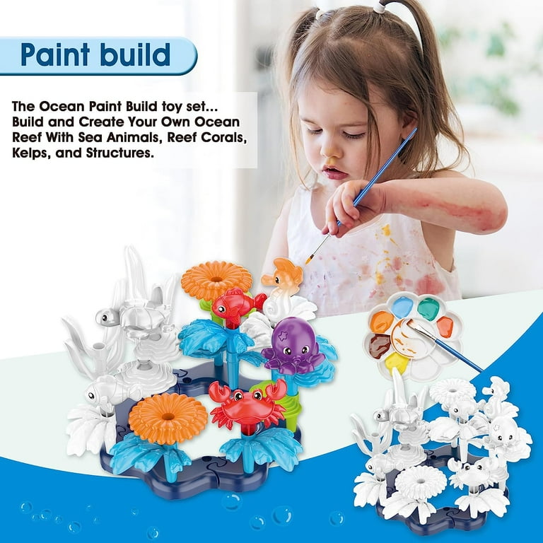 KC Republic Ocean Reef 37 Pcs Water Washable Painting Building