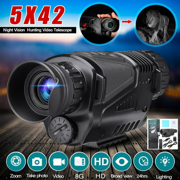 5x42 Monocular Binoculars Day Night Vision Hd Camera Telescopes Zoom Infrared Scope Hunting Usb Video Recording For Hiking Camping Walmart Com Walmart Com