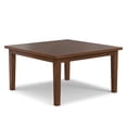 thumbnail image 4 of Simpli Home Eastwood 54 inch x 54 inch Square Contemporary Dining Table in Walnut, 4 of 11