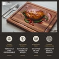 thumbnail image 3 of John Boos Walnut Wood Juice Groove Cutting Board w/ Boos Block Maintenance Set, 3 of 12