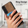 thumbnail image 5 of for Samsung Galaxy S22 Plus Wallet Case with Detachable Card Holder & 360° Rotation Finger Ring Holder Stand, Shockproof PU Leather Phone case with Card Slot for Men Women for S22 Plus, Brown, 5 of 11