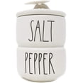 thumbnail image 2 of Rae Dunn By Magenta 2 Piece SALT & PEPPER Stacking Ceramic LL Salt & Pepper Cellars Set, Rae Dunn by Magenta By Brand Rae Dunn, 2 of 2