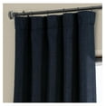 thumbnail image 5 of TiaGOC Faux Linen Room Darkening Curtains - 84 Inches Long Luxury Linen Curtains for Bedroom & Living Room (1 Panel), 50W X 84L, Nightfall Navy, 5 of 9