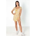 thumbnail image 4 of Pastel Garden Puff Sleeve Dress - Floral Summer Mini Dress, 4 of 4