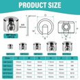 thumbnail image 2 of 10PCS Stainless Steel Cable Clamps, 316 Stainless Steel Cable Clamps with Hexagonal Screw Wrench, Rope Clamp for Wire Rope, Clothesline Tensioner, Cable Tensioner, 4mm M8, 2 of 5
