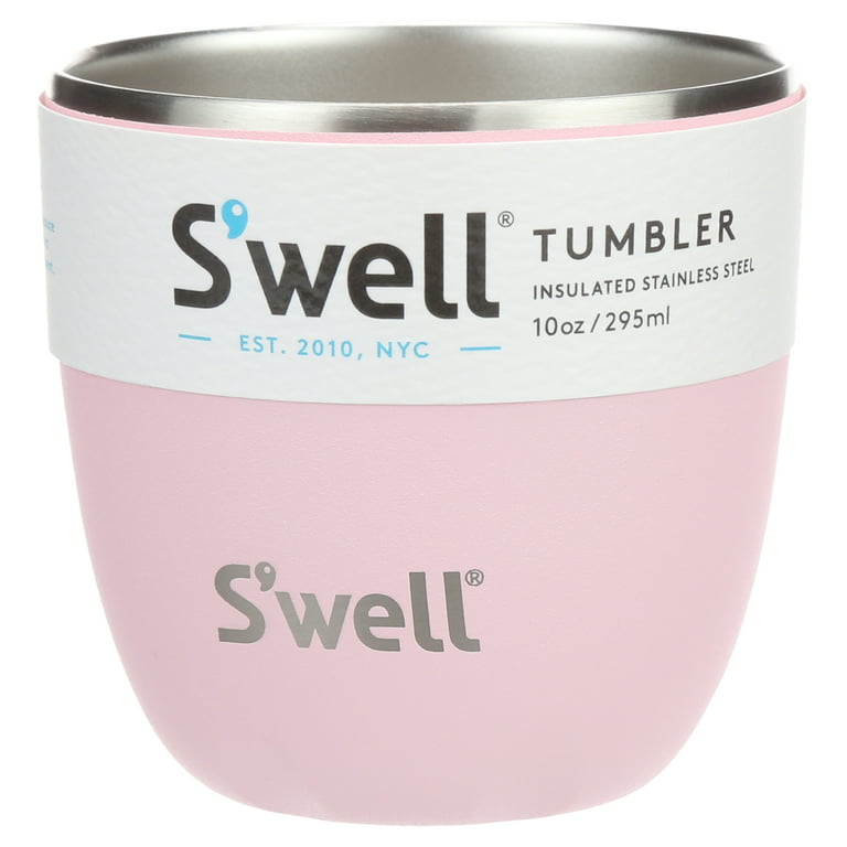 S'well Vacuum Insulated Stainless Steel Takeaway Tumbler, Pink Topaz, 10 oz  