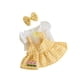 thumbnail image 4 of 3 piezas de ropa para muñecas pequeñas de 20 cm, trajes para muñecas de niña, falda de muñeca de peluche de moda, tocado de manga corta para muñecas Amarillo, 4 of 8