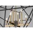 thumbnail image 2 of AC11208-Artcraft Lighting-Roxton - 8 Light Chandelier-Matte Black/Harvest Brass Finish, 2 of 7