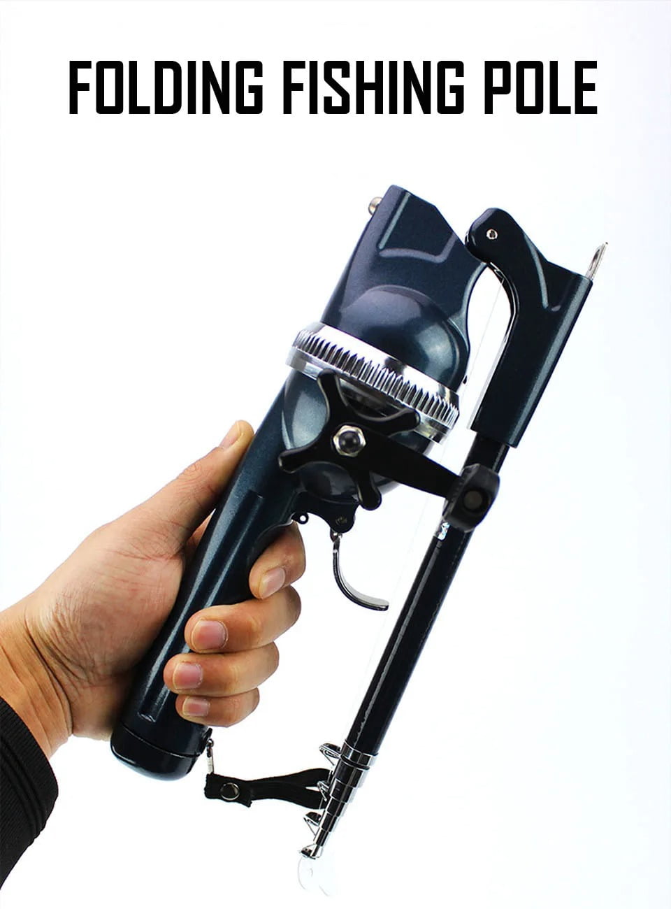 Folding Mini Travel Rod for Fish High Quality Foldable Fishing Rod With Reel Line Combo Portable Pocket Throwing Rock Telescopic