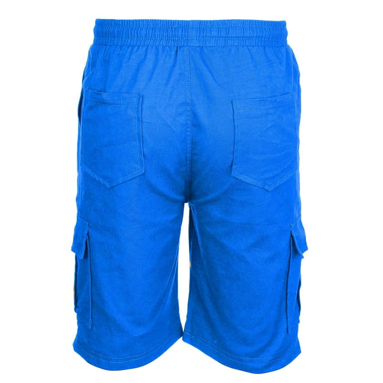 Mens Work Cargo Shorts Casual Athletic Workout Golf Shorts,Cargo Shorts for  Men Summer Lightweight Outdoor Hiking Shorts Drawstring Fishing Travel