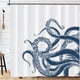 thumbnail image 4 of Methold Cortina de ducha de poliéster con decoración de estilo para baño, Premium, adecuada para la mayoría de los baños Juegos de accesorios de baño YL490-1, 4 of 6