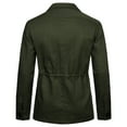 thumbnail image 3 of Vedolay Men's Blazers Ladies Jacket Coat Slim Fit Lapel Office Work Open Fron Green,XL, 3 of 4