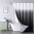 thumbnail image 1 of Youkk Multople Colors Available PEVA Shower Curtain For Good Hand Feeling Fine Texture Polyester Exquisite Craft Non -through Black,Black 180*180, 1 of 6