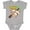 AC-Heather Grey, variant on Inktastic My Grandma Loves Me Sloth Boys or Girls Baby Bodysuit