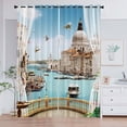 thumbnail image 4 of Cortinas de fibra de poliéster para ventanas, tratamiento para decoración de dormitorios. Estilo 2 210x230cm, 4 of 9