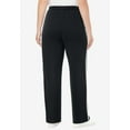 thumbnail image 2 of Woman Within Plus Size Better-Fleece Side-Stripe Pull-On Sweatpants, 2 of 3