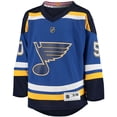 thumbnail image 2 of Youth Jordan Binnington Blue St. Louis Blues Home Replica Player Jersey, 2 of 3