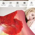 thumbnail image 3 of Chilfamy Heart-shaped Tree Sunset Pink Sky Gifts Blanket Super Soft Flannel Blankets for Bed Sofa Living Room Decor All Seasons Flannel Material Blanket 60x80in, 3 of 6
