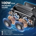 thumbnail image 2 of Altavoz Bluetooth W-KING D9-1 de 60 W RMS con subwoofer IPX6 resistente al agua, 2 of 9