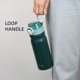 thumbnail image 5 of Konokyo Botella De Agua Aislada Con Pajita Y Asa De Transporte Frasco De Agua De Metal Al Vacío De Doble Pared De Acero Inoxidable De 18 Oz Con Tapa A Prueba De Fugas Verde Oscuro, 5 of 5