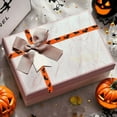 thumbnail image 4 of PEIBang Halloween Ribbon with Pumpkin Face,Craft Ribbon for Wrapping,Decorative Satin Ribbons for Bows,Holiday Party Decor, 4 of 6