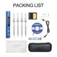 thumbnail image 4 of Generic Kit de Fer à Souder Numérique Compact à LED avec 4 Embouts, Design Portable et Sac de Rangement Premium – Idéal pour les Amateurs d'Électronique (Bleu/noir), 4 of 7