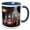 Blue/White, variant on 3drose, Morocco, Essaouira, Colorful Teapot., 11oz Two-tone Green Mug