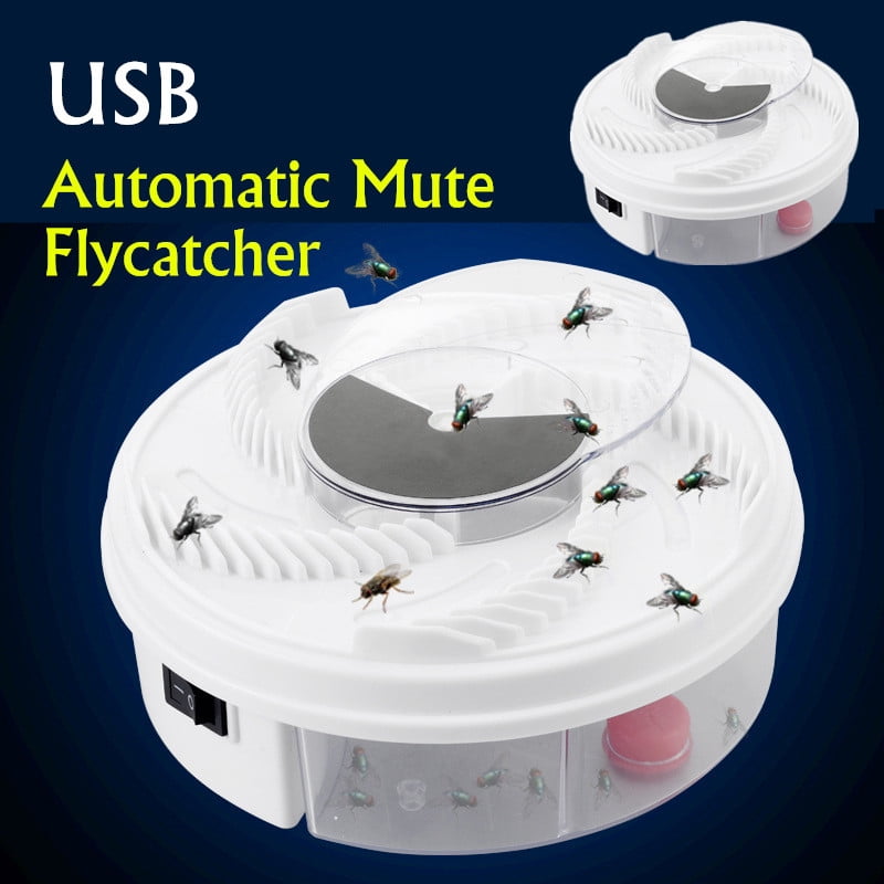 Electric Automatic Flycatcher Fly Trap Pest Reject Control Mosquito Catcher USB