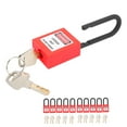 thumbnail image 4 of Lockout Lock, Lockout  Impact Resistance  For Factories Construction Sites, Hospitals Yellow,Red, 4 of 8