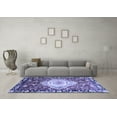 thumbnail image 3 of Ahgly Company Machine Washable Indoor Rectangle Persian Blue Traditional Area Rugs, 2' x 5', 3 of 4