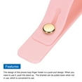 thumbnail image 4 of Uxcell 4 Pcs Phone Loop Finger Holder Silicone Phone Strap Grip Holder for Most Smartphones Light Pink, 4 of 6