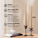 thumbnail image 2 of Set de 4 velas cónicas Pickood, 30 cm, color beige, sin goteo, 2 of 4