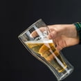 thumbnail image 3 of Vaso de cerveza de doble pared que mantiene la cerveza fría, hermosos y únicos vasos de cerveza con aislamiento para bar en casa., 3 of 12