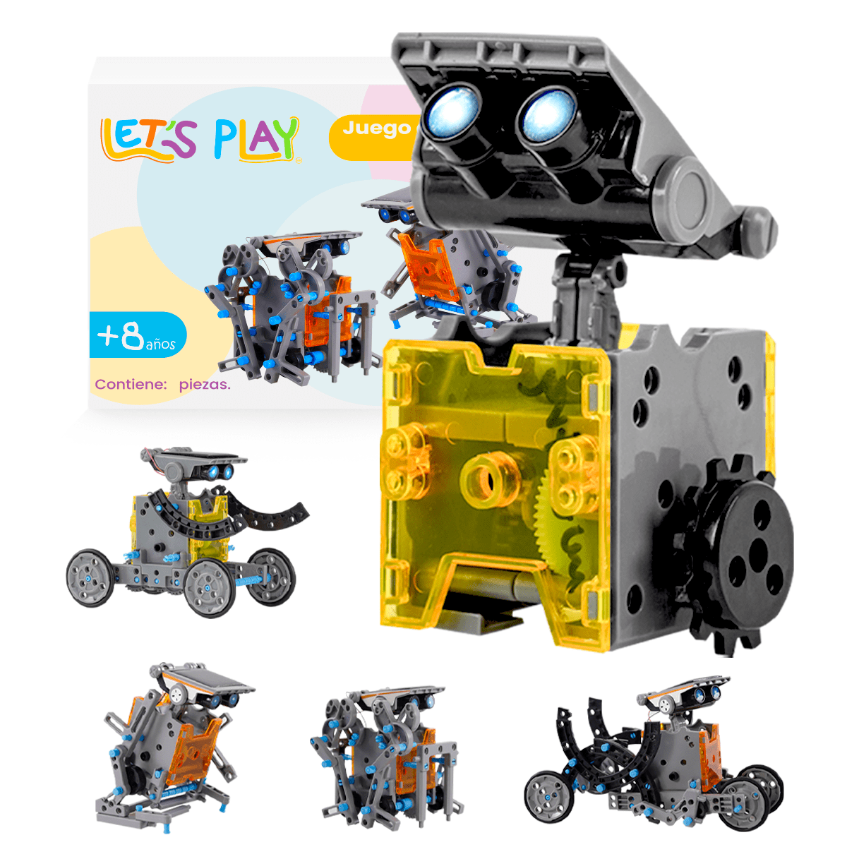 Robot Solar Armable para Ninos Juguete de Construccion Educativo con Movimiento 5 Diferentes Formas Walmart en linea