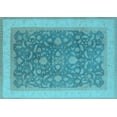 thumbnail image 1 of Ahgly Company Indoor Rectangle Oriental Light Blue Industrial Area Rugs, 8' x 10', 1 of 4